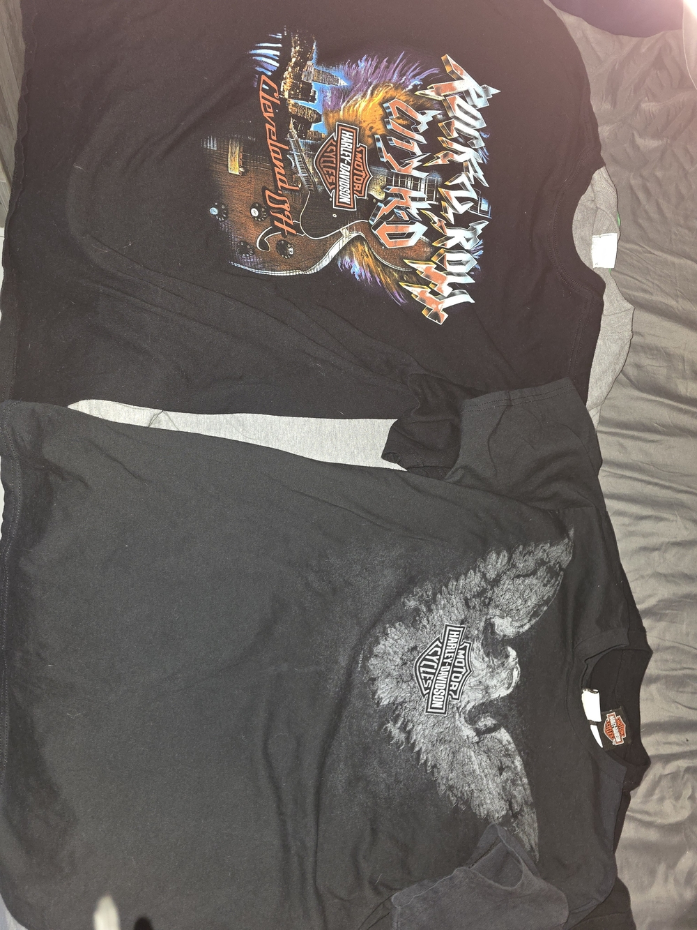 Harley Graphic Tees (LOT 13 SHIRTS) MENS LARGE - Picture 5 of 9